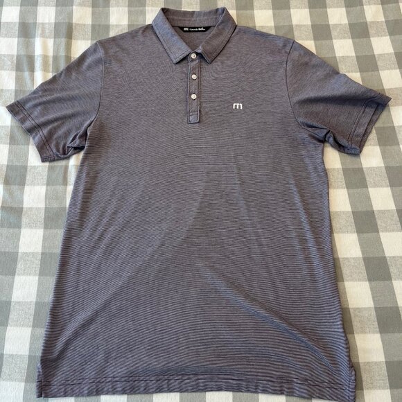 Travis Mathew Other - Travis Mathew Zinna Polo - Light Purple - Montauk Downs Sleeve Logo